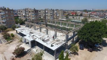 PTT Evleri Spor Salonu inşaatı yükseliyor