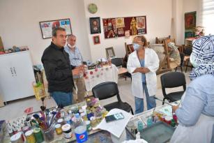 Çetin’den kursiyerlere ziyaret