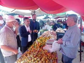 Başkan Bilgili, pazar esnafı ve vatandaşlar bir araya geldi