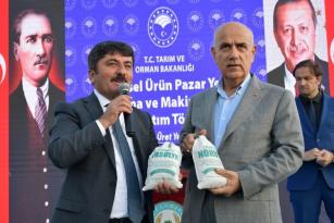 BAKAN KİRİŞCİ TUFANBEYLİ’DE TEMEL ATMA TÖRENİNE KATILDI