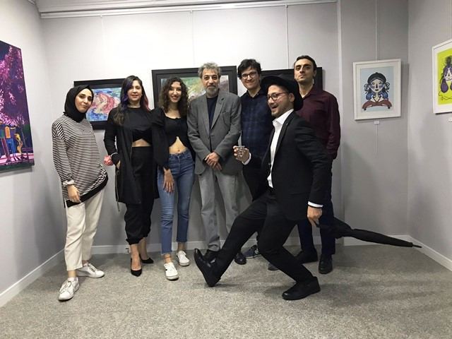 Üniversiteli öğrencilerden "Arka Bahçe" karma resim sergisi