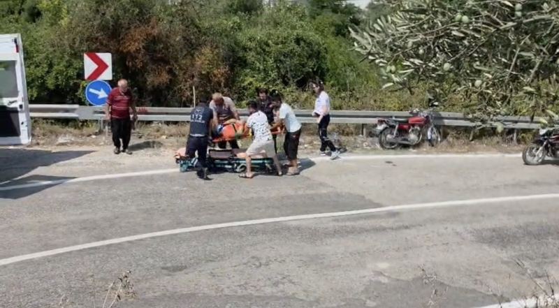 Osmaniye’de motosiklet bariyere çarptı: 2 yaralı