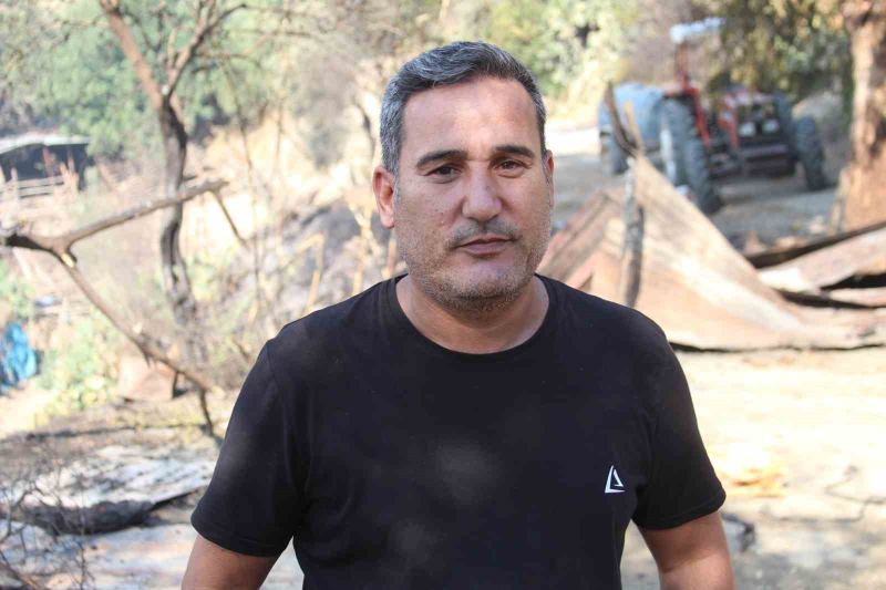 YANGININ SIÇRAMASININ ARDINDAN EVİNİ TERK ETMEK ZORUNDA KALAN VELİ KESKİN