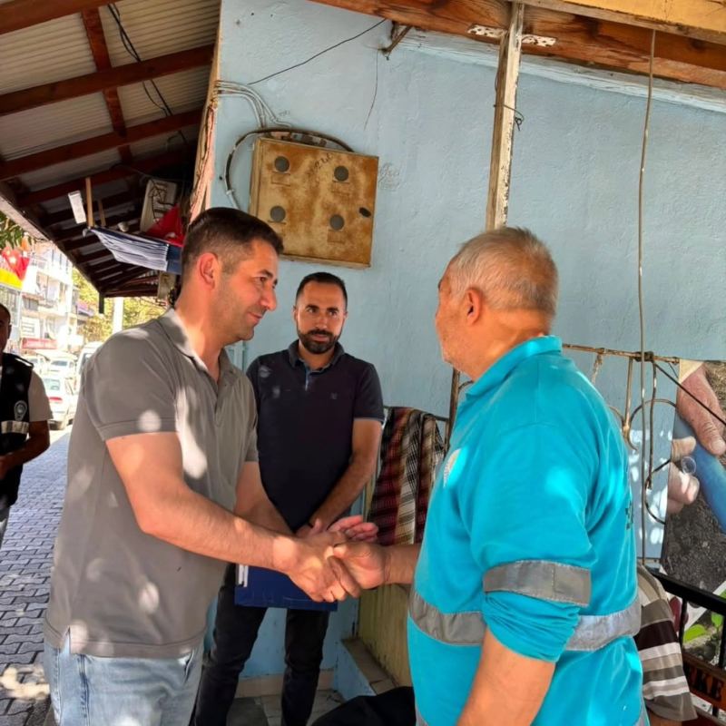 FEKE BELEDİYE BAŞKANI CÖMERT ÖZEN ESNAF ZİYARETİ