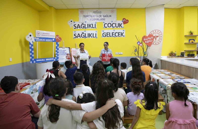 MERSİN BÜYÜKŞEHİR BELEDİYESİNİN PAYDAŞLIĞINDA, HALK SAĞLIĞI HAFTASI KAPSAMINDA DÜZENLENEN ‘SAĞLIKLI ÇOCUK, SAĞLIKLI GELECEK’ TEMALI FARKINDALIK ETKİNLİĞİNDE ÇOCUKLARA SAĞLIKLI YAŞAM ALIŞKANLIKLARI KAZANDIRILMASI AMACIYLA EĞİTİM VERİLDİ.