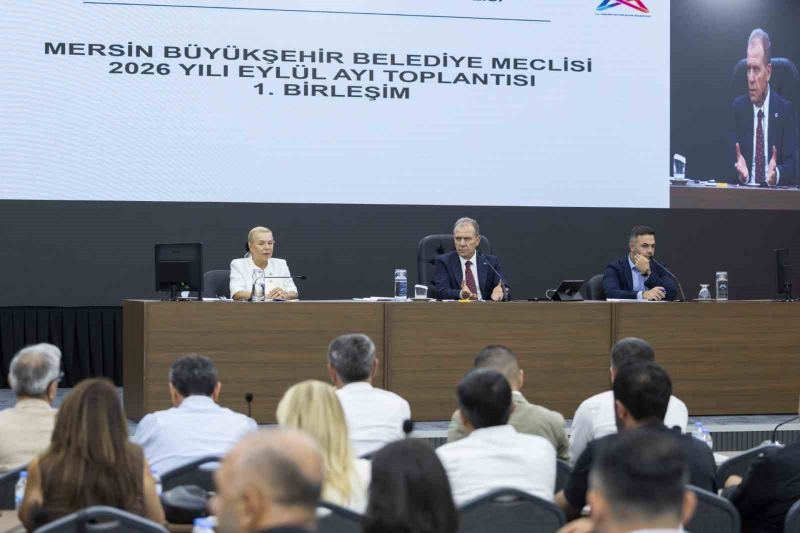 MERSİN BÜYÜKŞEHİR BELEDİYE MECLİSİNİN 2026 YILI EYLÜL AYI OLAĞAN TOPLANTISININ 1. BİRLEŞİMİ, BÜYÜKŞEHİR BELEDİYE BAŞKANI VAHAP SEÇER BAŞKANLIĞINDA GERÇEKLEŞTİRİLDİ.