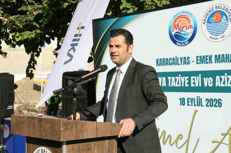 MERSİN’İN AKDENİZ İLÇESİNDE EMEK MAHALLESİ’NE KAZANDIRILACAK 3 KATLI TAZİYE VE KÜLTÜR EVİNİN TEMELİ TÖRENLE ATILDI. TOPLAM BİN 367 METREKARE ALANA SAHİP OLACAK TESİSİN İNŞAAT MALİYETİNİ HAYIRSEVER İŞ İNSANI HİKMET KAYA ÜSTLENİRKEN, MERKEZİN 6 AY İÇERİSİNDE TAMAMLANMASI HEDEFLENİYOR.