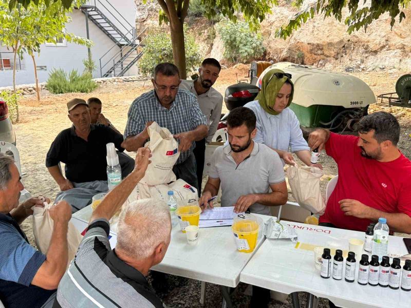 MERSİN’DE ÇİFTÇİLERE YÖNELİK GERÇEKLEŞTİRİLEN SAHA EĞİTİMLERİNDE, AKDENİZ MEYVE SİNEĞİYLE MÜCADELEDE DOĞA TEMELLİ VE ÇEVRE DOSTU YÖNTEMLER ANLATILDI.