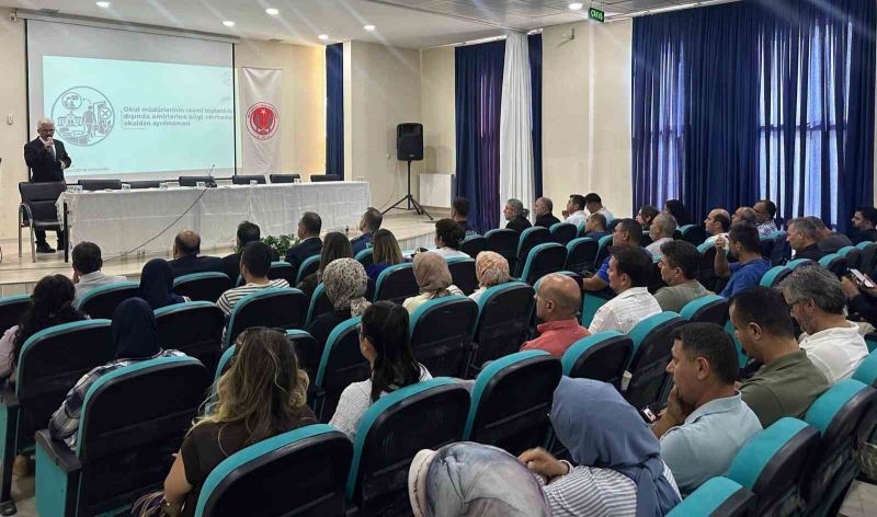 MUT’TA ÖĞRENCİLERİN GÜVENLİ VE HUZURLU BİR EĞİTİM ORTAMINDA ÖĞRENİM GÖRMELERİNİ SAĞLAMAK AMACIYLA EĞİTİM ORTAMLARININ GÜVENLİĞİ KONULU DEĞERLENDİRME TOPLANTISI GERÇEKLEŞTİRİLDİ.