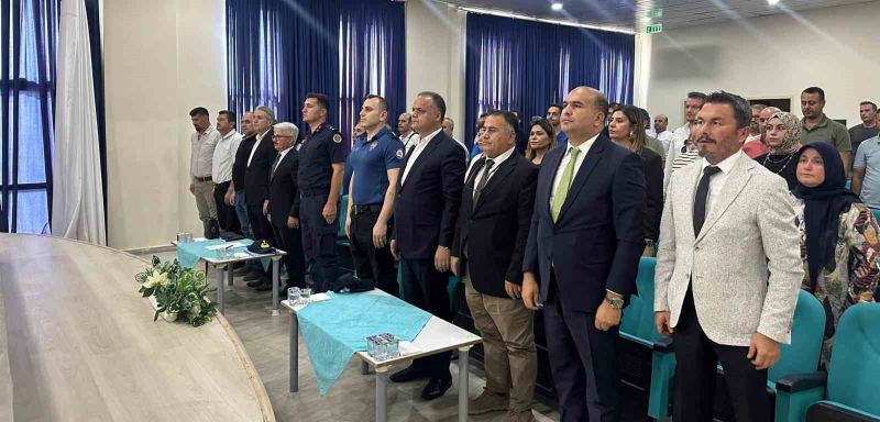 MUT’TA ÖĞRENCİLERİN GÜVENLİ VE HUZURLU BİR EĞİTİM ORTAMINDA ÖĞRENİM GÖRMELERİNİ SAĞLAMAK AMACIYLA EĞİTİM ORTAMLARININ GÜVENLİĞİ KONULU DEĞERLENDİRME TOPLANTISI GERÇEKLEŞTİRİLDİ.