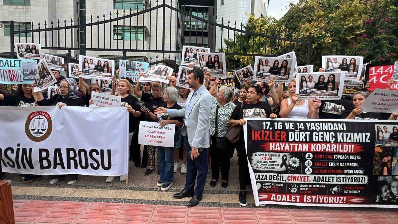 MERSİN’DE KULLANDIĞI CİPİN REFÜJDE KARŞIYA GEÇMEK İÇİN BEKLEYEN YAYALARA ÇARPMASI SONUCU İKİZ KARDEŞLER İLE İKİ KUZENİN HAYATINI KAYBETMESİNE NEDEN OLAN SÜRÜCÜNÜN YARGILANMASINA DEVAM EDİLDİ.