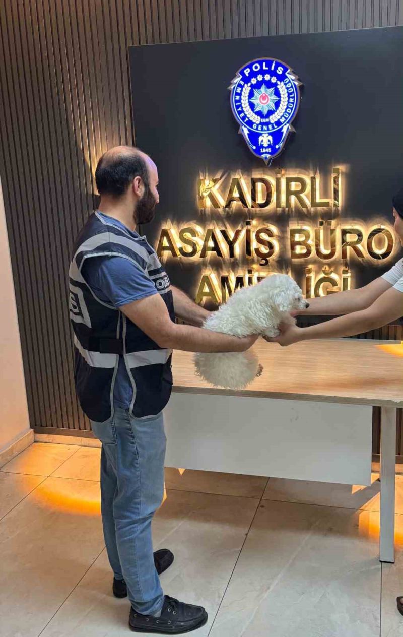 OSMANİYE'NİN KADİRLİ İLÇESİNDE MOTOSİKLETLİ KİŞİLERCE EVİN BAHÇESİNDEN ÇALINAN KÖPEK BULUNUP SAHİBİNE TESLİM EDİLDİ.
