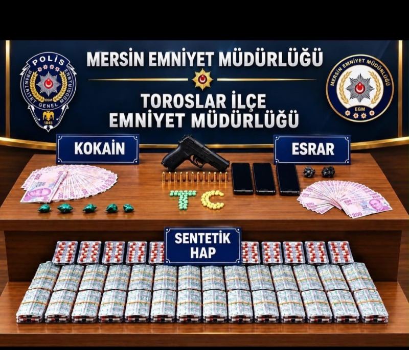 Mersin’de torbacı operasyonu: 4 tutuklama