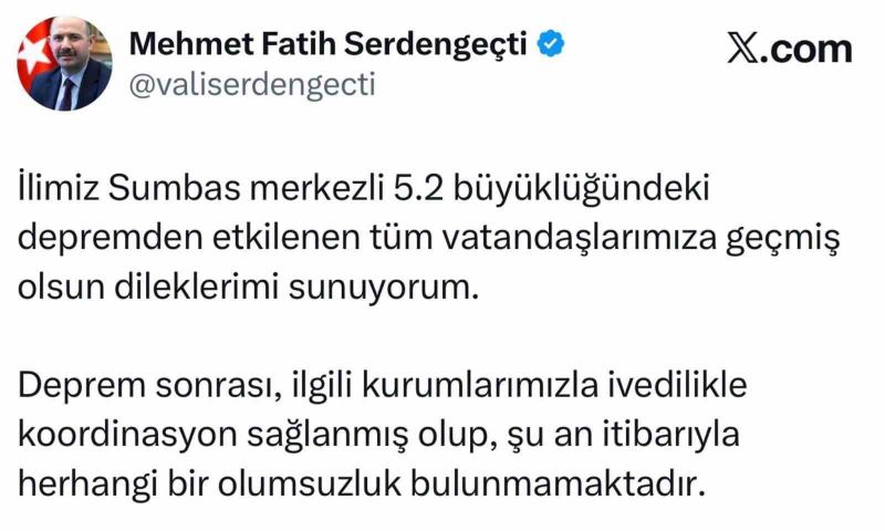 OSMANİYE VALİSİ MEHMET FATİH SERDENGEÇTİ AÇIKLAMA YAPTI
