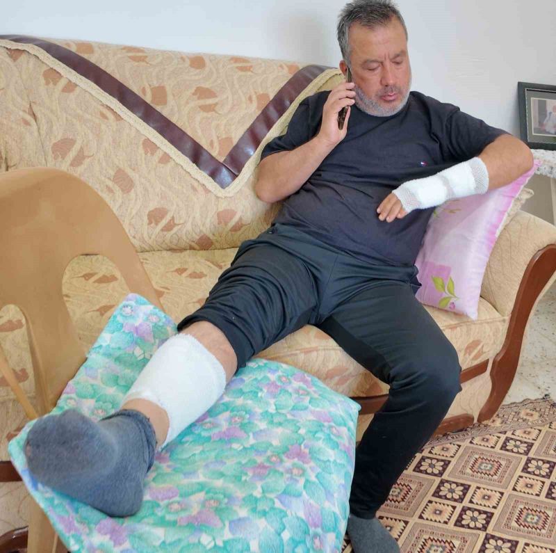 ŞÜKRÜ ERDOĞAN KÖPEK SALDIRISINDA YARALANDI