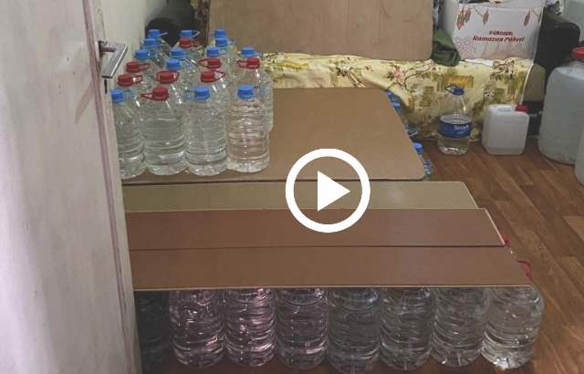 Adana’da bin 265 litre sahte içki ele geçirildi