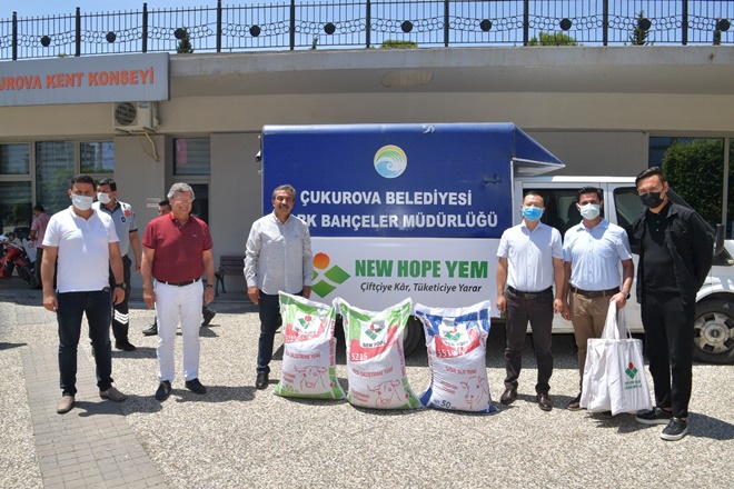 Çukurova’dan besicilere yem desteği