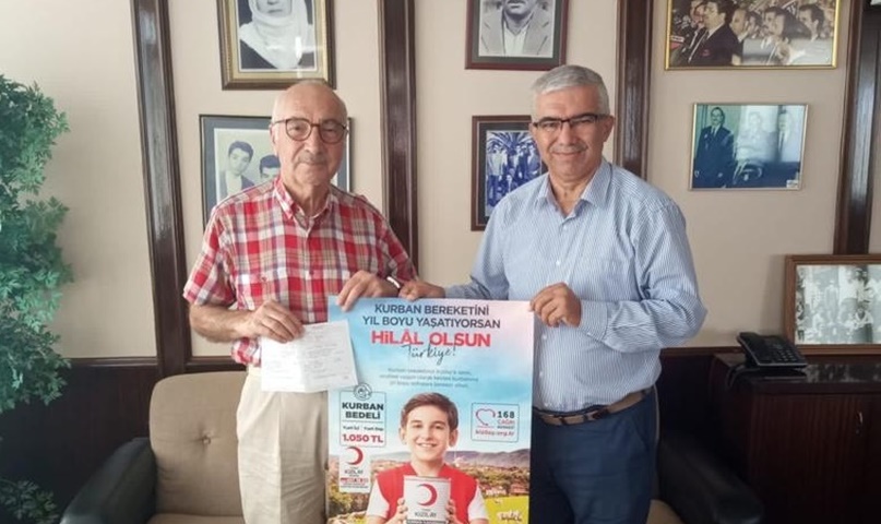 Kızılay’ın Platin Madalyalı Bağışçısından Kurban Desteği