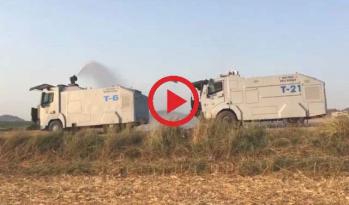 TOMA orman yangınına müdahale etti