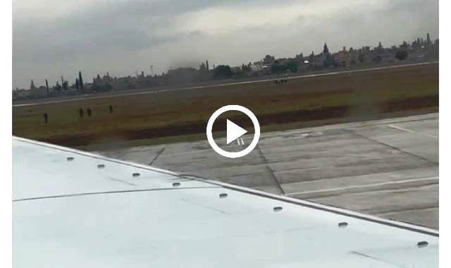 HAVALİMANI PİSTİNE GİREN 5 YABANCI UYRUKLU YAKALANDI