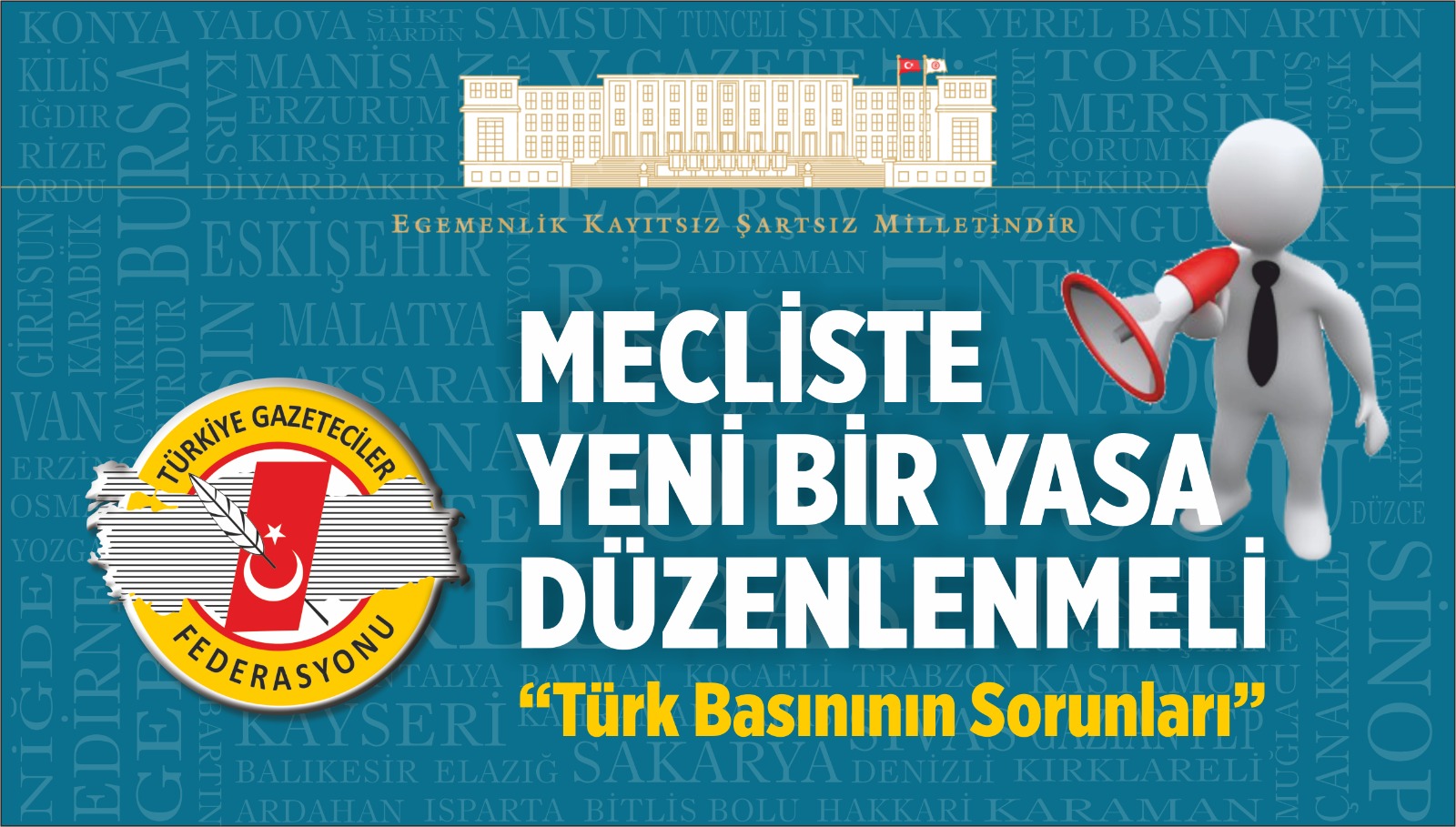 TGF: MECLİSTE YENİ BİR YASA DÜZENLENMELİ