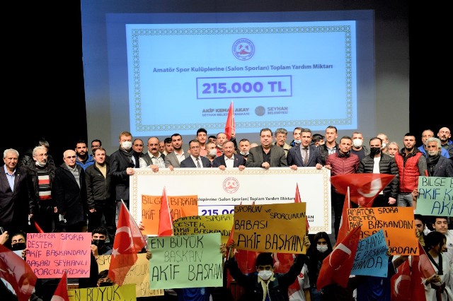 SEYHAN’DAN SALON KULÜPLERİNE 215 BİN TL NAKDİ DESTEK