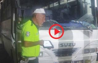 MİNİBÜS TAVANINDA YOLCULUĞA 9 BİN 517 LİRA PARA CEZASI